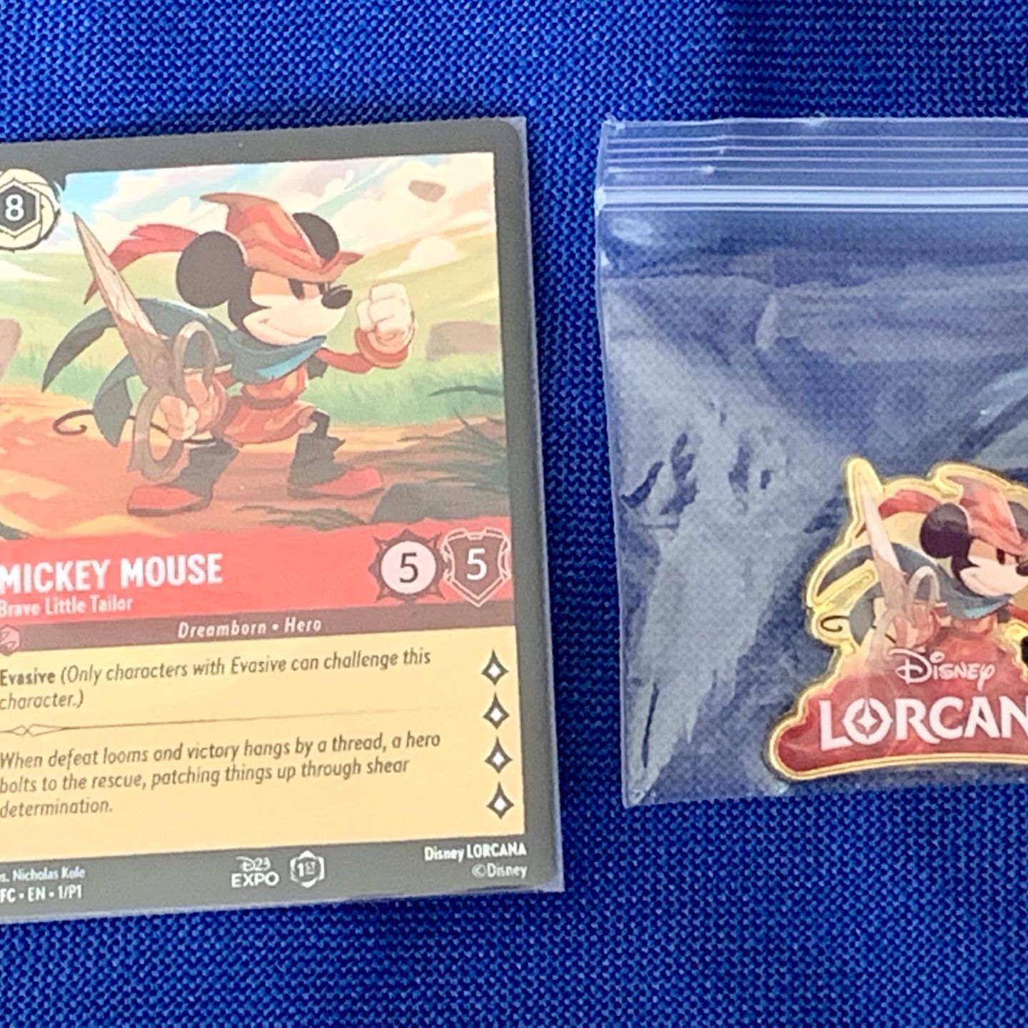 mickey mouse brave little tailor lorcana card Disney D23 Collection #01 PSA 10 18 Rarity 001-P1-001 Mickey Mouse - Brave