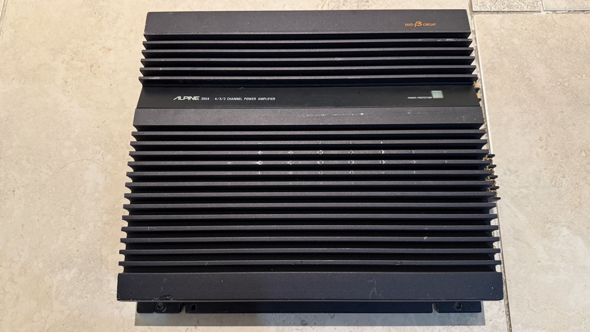 Vintage: Alpine 3554 4/3/2 Channel Power Amp, Made In Japan 50W RMS x 4 50W RMS x 2 and 100W RMS x 1 100W RMS X 2 Preowned, Working Low Ball Will Be I