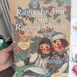 Vintage Raggedy Ann & Andy Anniversary Dolls Set – Book Box – Complete