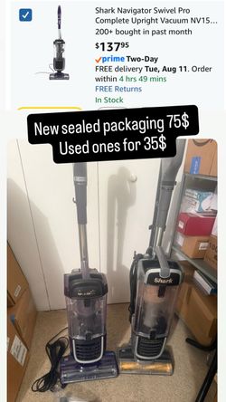 Shark Navigator  Complete Upright Vacuum  L Corded Bagless Vacuum for Carpet and Hard Floor , Anti-Allergy HEPA, Carpet and Pet Swivel Steering   New 
