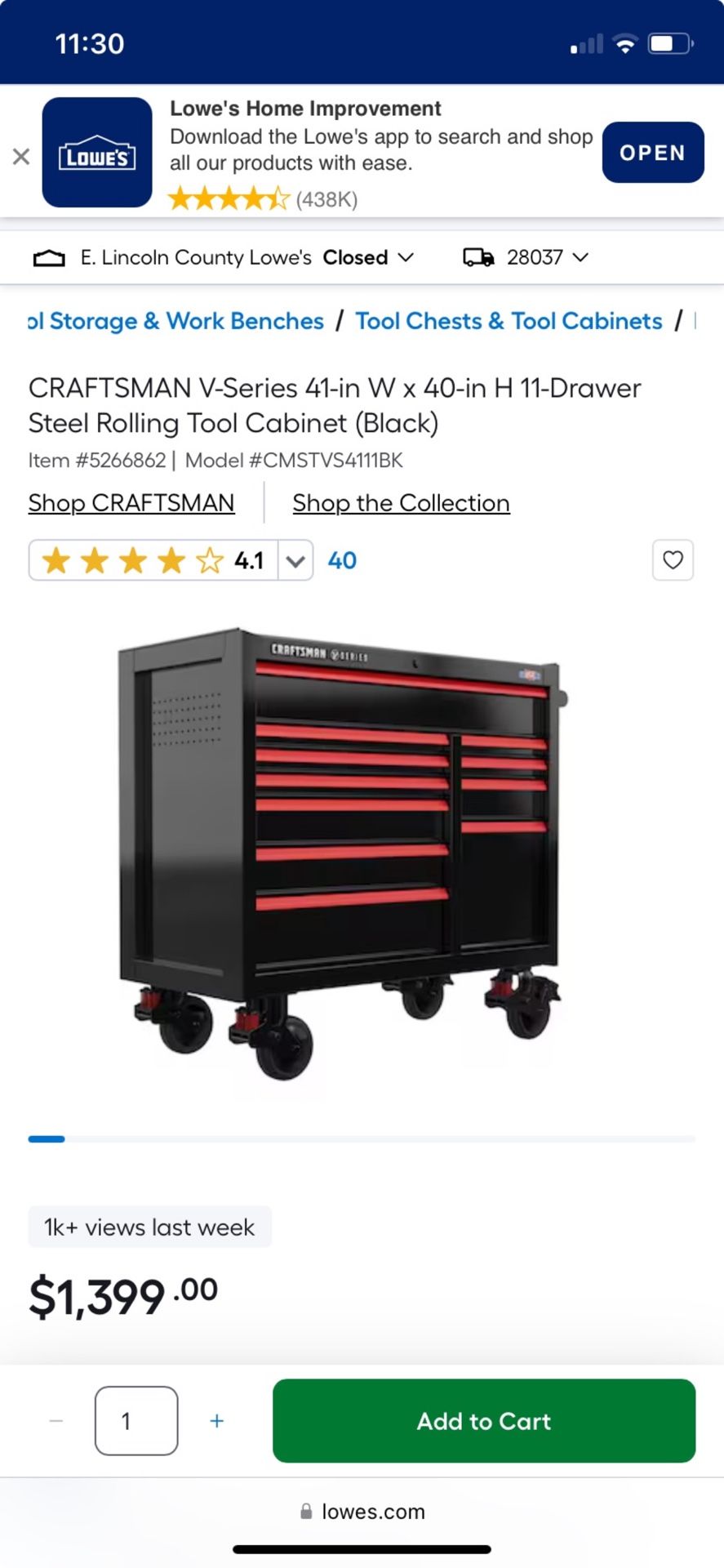 Craftsman Tool Cabinet 