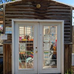 Charming French Door Wood Shed – 8'2" x 7'6" – Versatile, Light-Filled, and Full of Character
