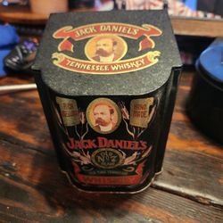Vintage Jack Daniels Whiskey Flip Top Tin....tin only