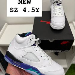 NEW Air Jordan 5 Grape SZ 4.5Y