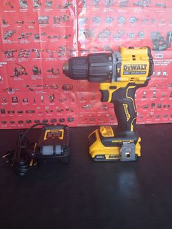 DEWALT ATOMIC 20V MAX BRUSHLESS CORDLESS 1/2-IN. HAMMER DRILL (WITH 2.0 AH BATTERY AND CHARGER INCLUDED