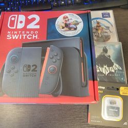 Switch 2 With 2 Games And SD Card