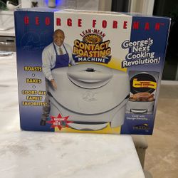 George Foreman contact roasting machine