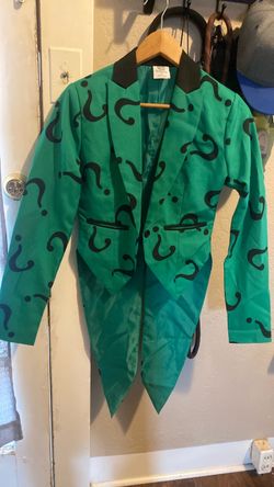 Riddler Costume Jacket Green Question Mark