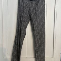 Gray with white stripe slacks size 5