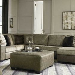 Brand New Plush Grey Sectional only