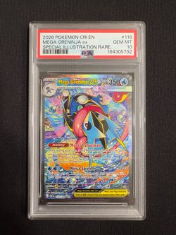PSA 10 Mega Greninja ex 116/086 Special Illustration Rare - Chaos Rising - Pokemon TCG Card