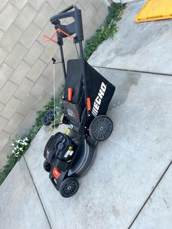 Shop ECHO 21 in. 163 cc Briggs and Stratton Gas 3-in-1 One Blade RWD Self-Propelled Walk Behind Lawn Mower w/ 7 Height Adjustments