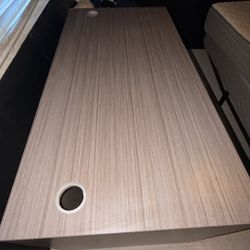 Large modern computer desk in mint condition. Super clean surface, no scratches, sturdy, and perfect for gaming, work, or home office.