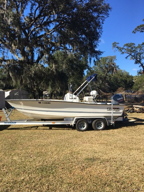 2001 Triton Seaflight with 2012 Peterson Drive-On trailer