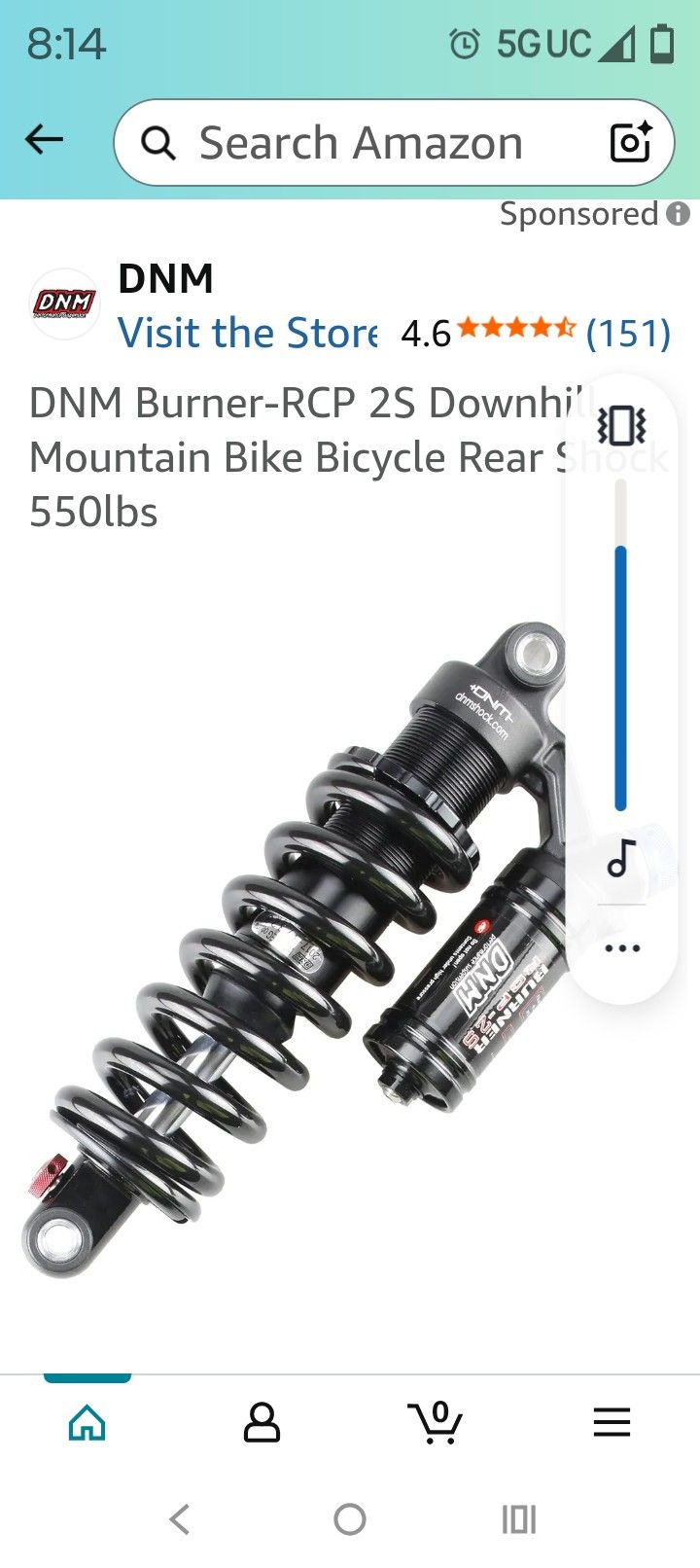 Brand New Mountain Bike Shocks From D&M All Sizes