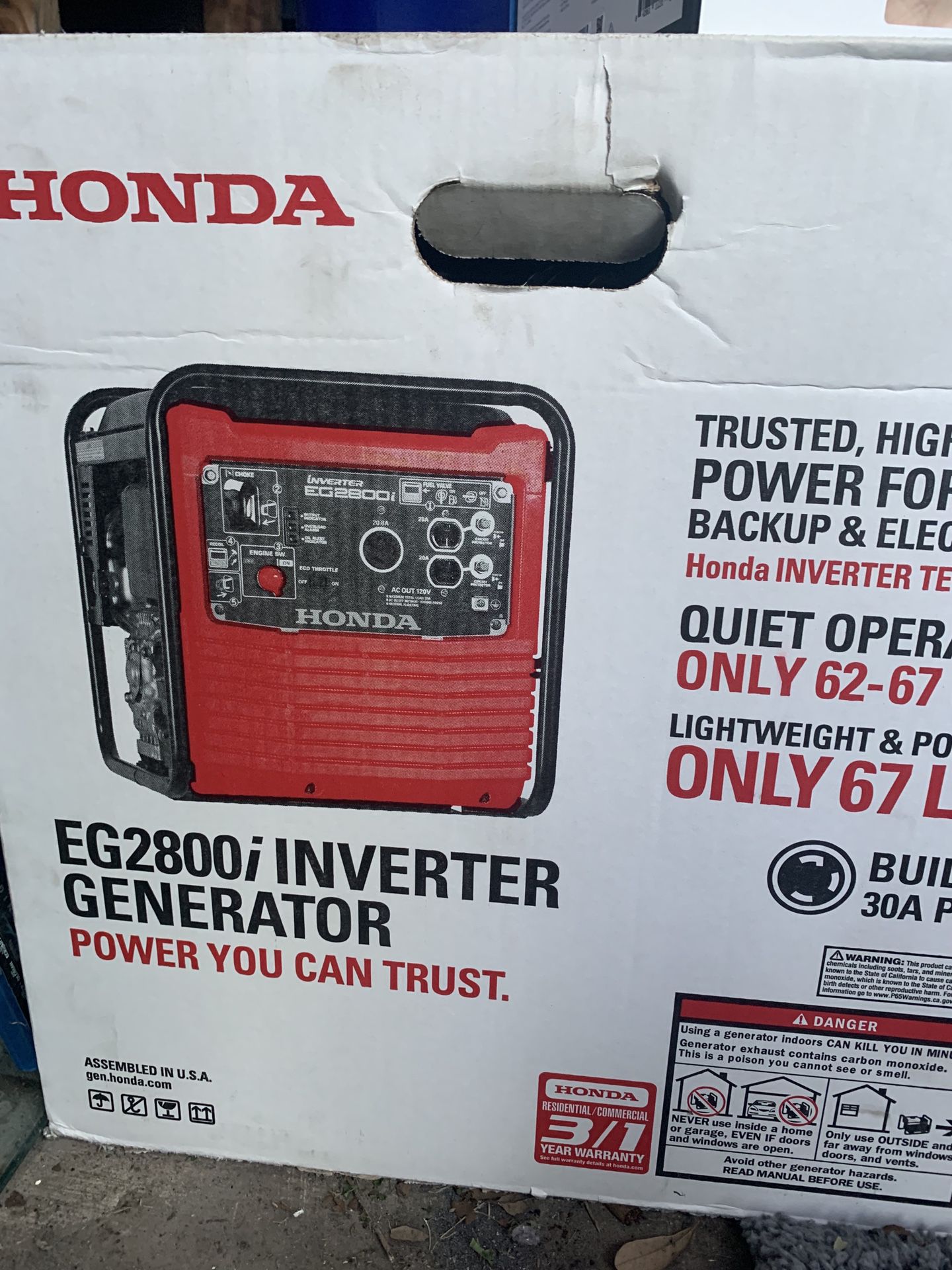 Honda EG 2800i Inverter/Generator