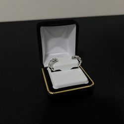 Silver ear climber earrings