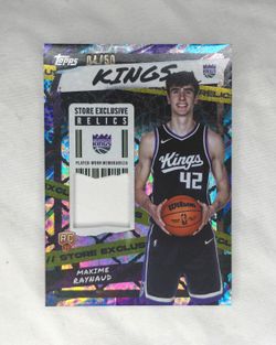 Maxime Raynaud 2025-26 Topps Basketball Store Exclusive Relic Rookie 04/50