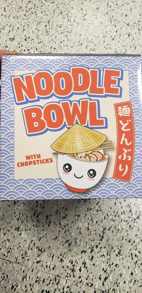 NOODLE BOWL w/CHOPSTICKS