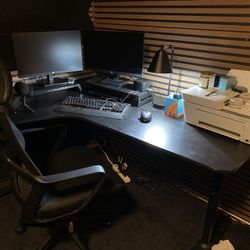 Dark Brown Desk and Chair (NEED GONE ASAP)