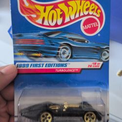  1999 Hot Wheels Collectible Black Turbolence#923 1:64 Die-Cast-Brand New!