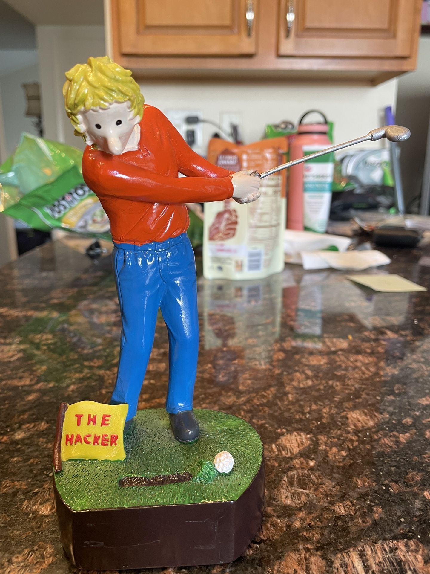 Vintage Golf Trophy Statue