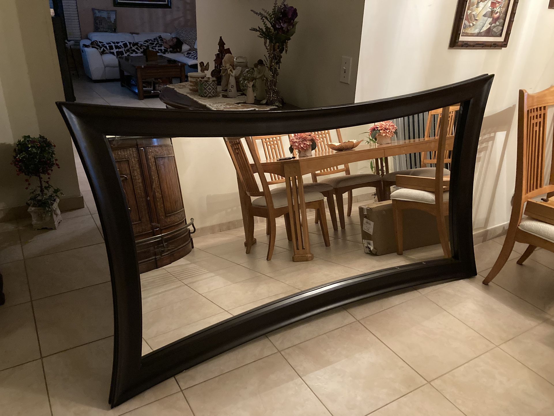 Light Wood Mirror Frame