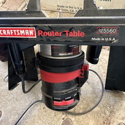 Router Table With Router Craftsman 1 1/2hp , Complete 