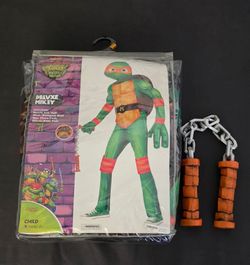 TMNT Deluxe Mikey Kids Costume Small 4-6