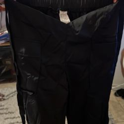 Black Joggers Dip In The Front 
