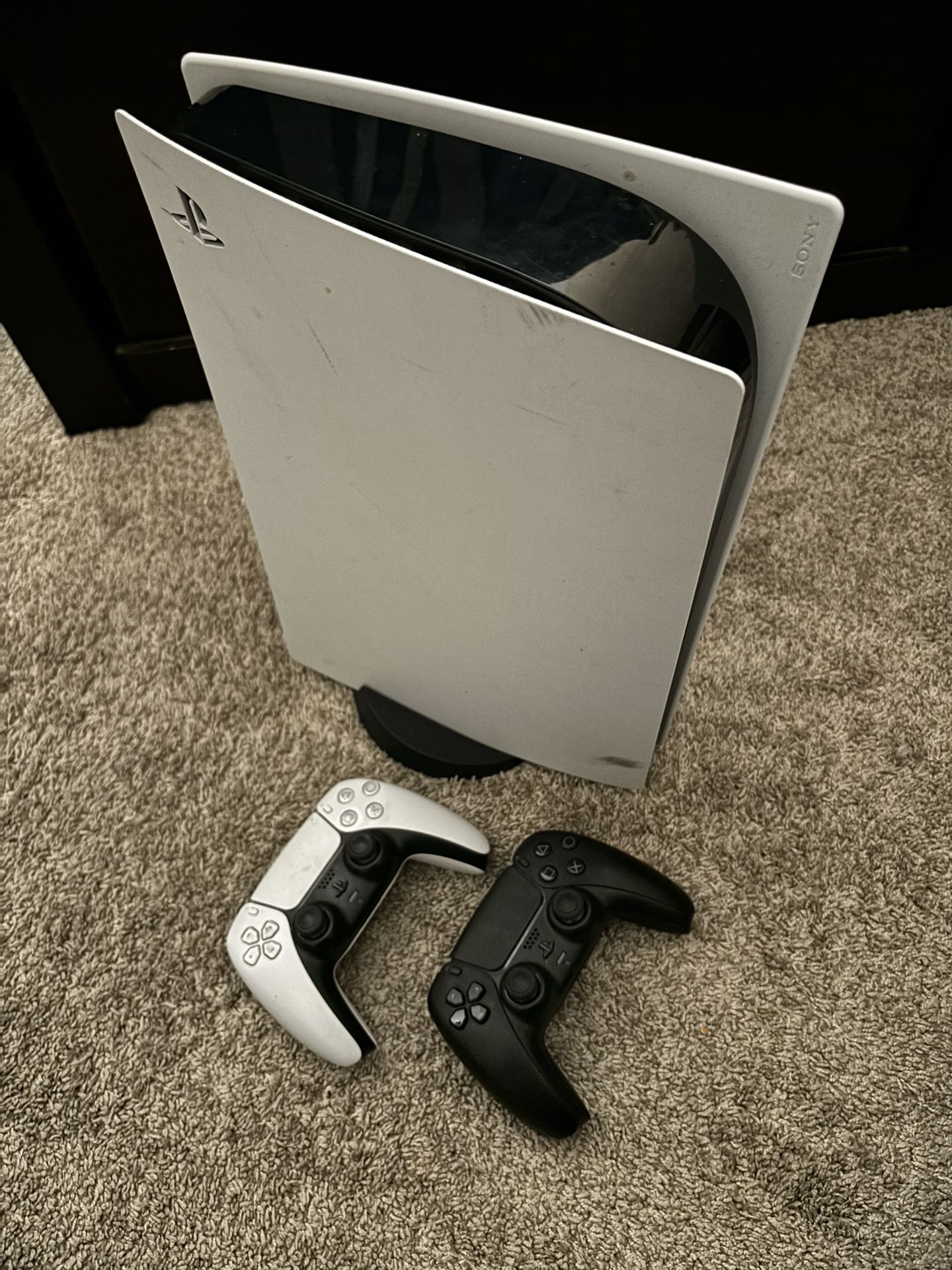 PS5 with 2 controllers