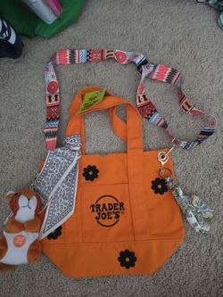 Orange trader joe bag