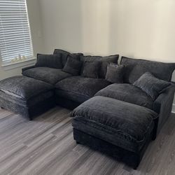 Chenille Sofa 108”