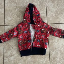 Disney/ Pixar Cars Zip Up Hoodie 