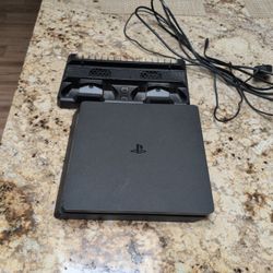 Ps4 Plus 2 Controllers And Power Cords/Hdmi
