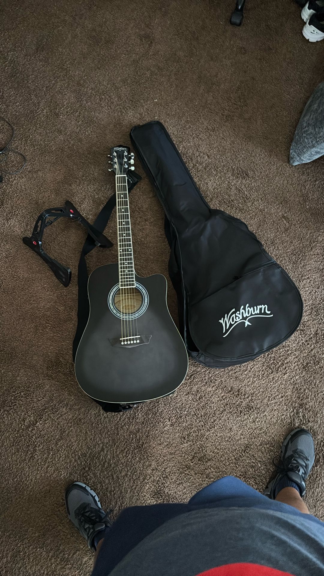 Washburn Acoustic-Electric Guitar With Bag