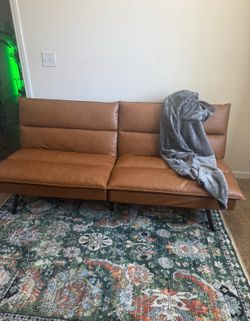 Brown futon