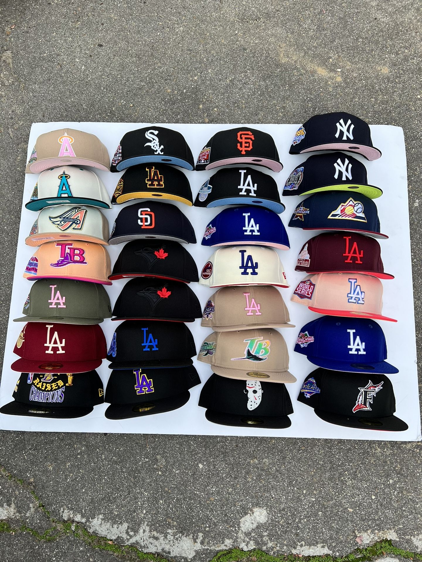 DS New Era Fitted Hats For Sale 7 3/8 7 1/2 Different Hats