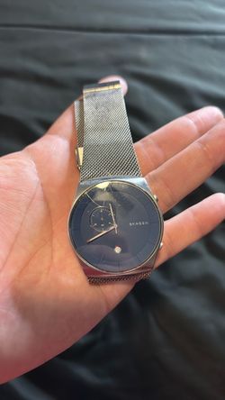 Skagen Chronograph Watch Silver Mesh Band