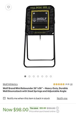Mini wall bounce back lacrosse new asking $40 retails $100