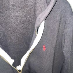 Polo Hoodie Black