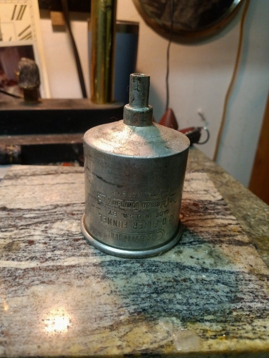 Vintage Coleman Funnel Filter.