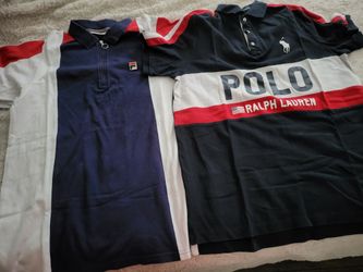 Ralph Laure Mk And Fila Polo Men Shirt Size M