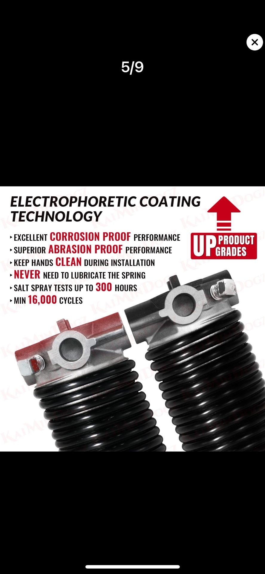 Pair of 2" Garage Door Torsion Springs Set
