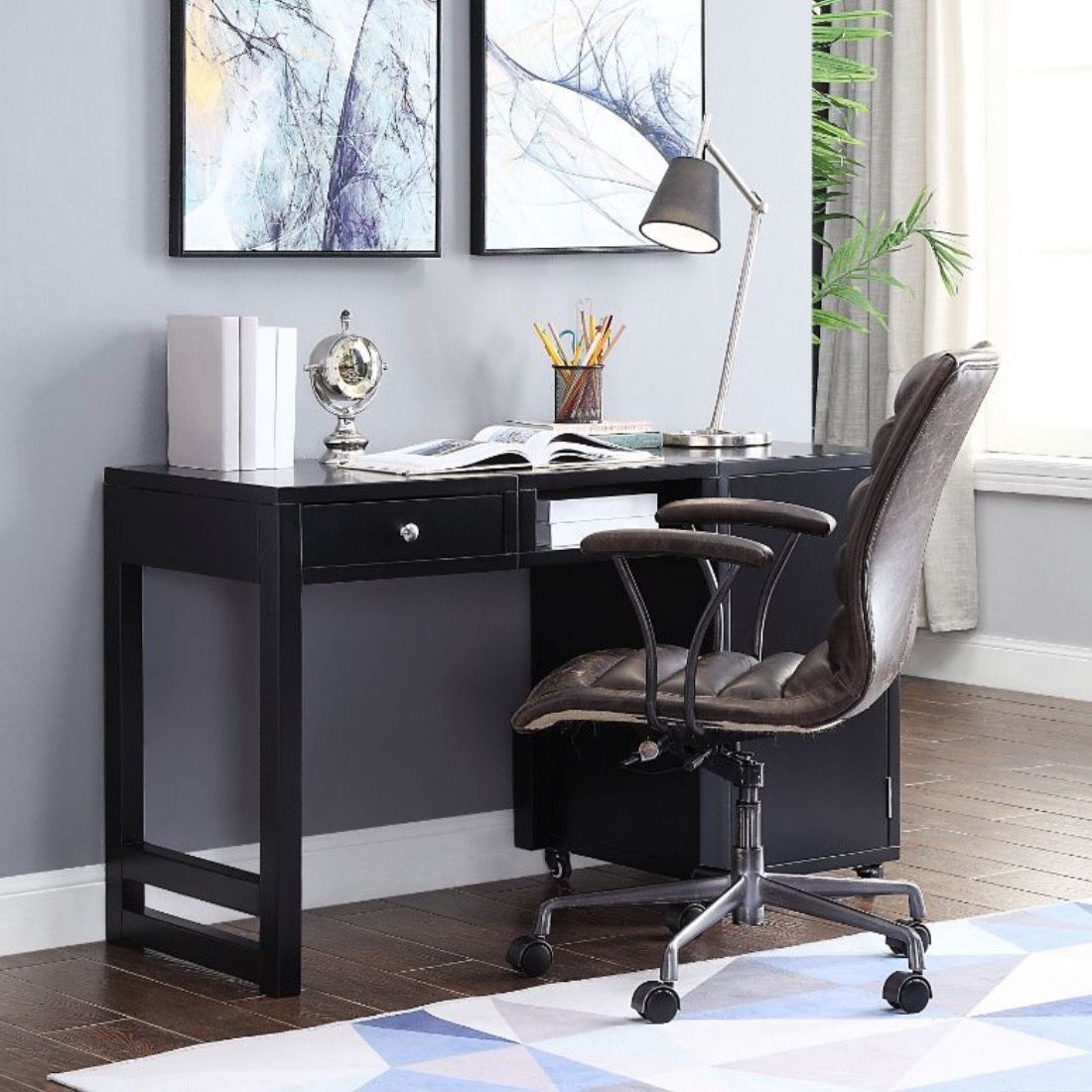 Brand New Black Convertible Desk