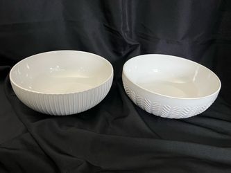 better home and gardens ceramic serve bowls 10"D x 4”H