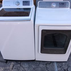 Samsung HE Large Capacity Washer And Gas Dryer 