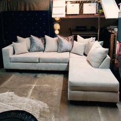 Beautiful Grey Sectional On Sale Free Delivery 
