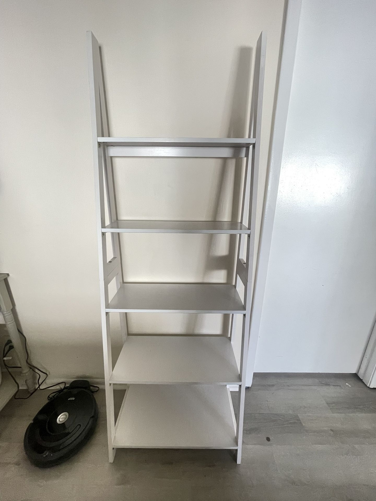 White Ladder Style Bookcase 