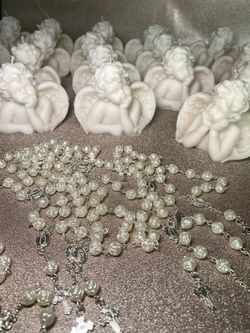 Angel Candles For Christening